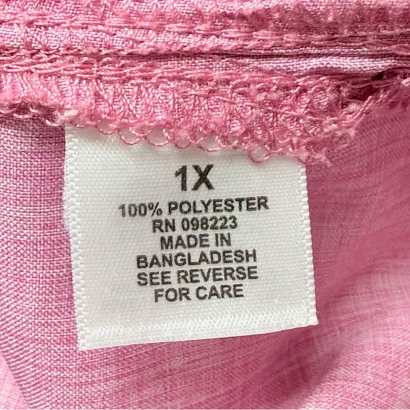 Magellan Pink Fishing Shirt 1X Classic Fit Button Outdoor Top - Picture 6 of 8